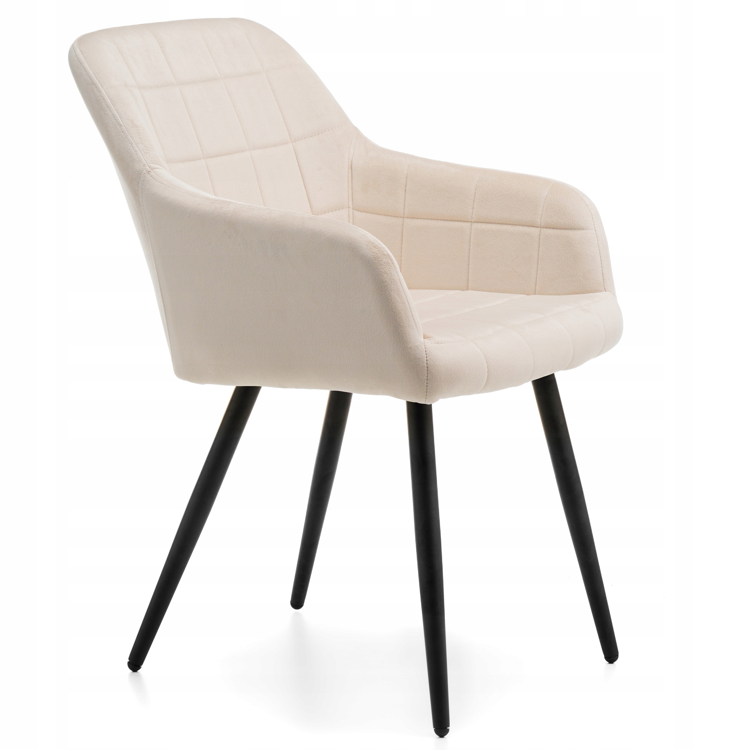 KRZESŁO TAPICEROWANE PIKOWANE WELUROWE DO SALONU JADALNI ORTE Model ORTE