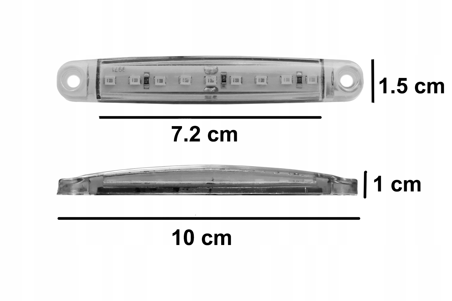 LAMPA ŚWIATŁO OBRYSOWE OBRYSÓWKI LED DIODOWA KOMPLET 4 SZTUKI Producent części Inny