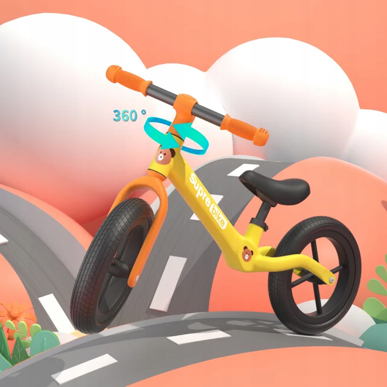 ULTRA LIGHT Dvoukolové odrážedlo žluté Kód výrobce Odrážedlo Žluté