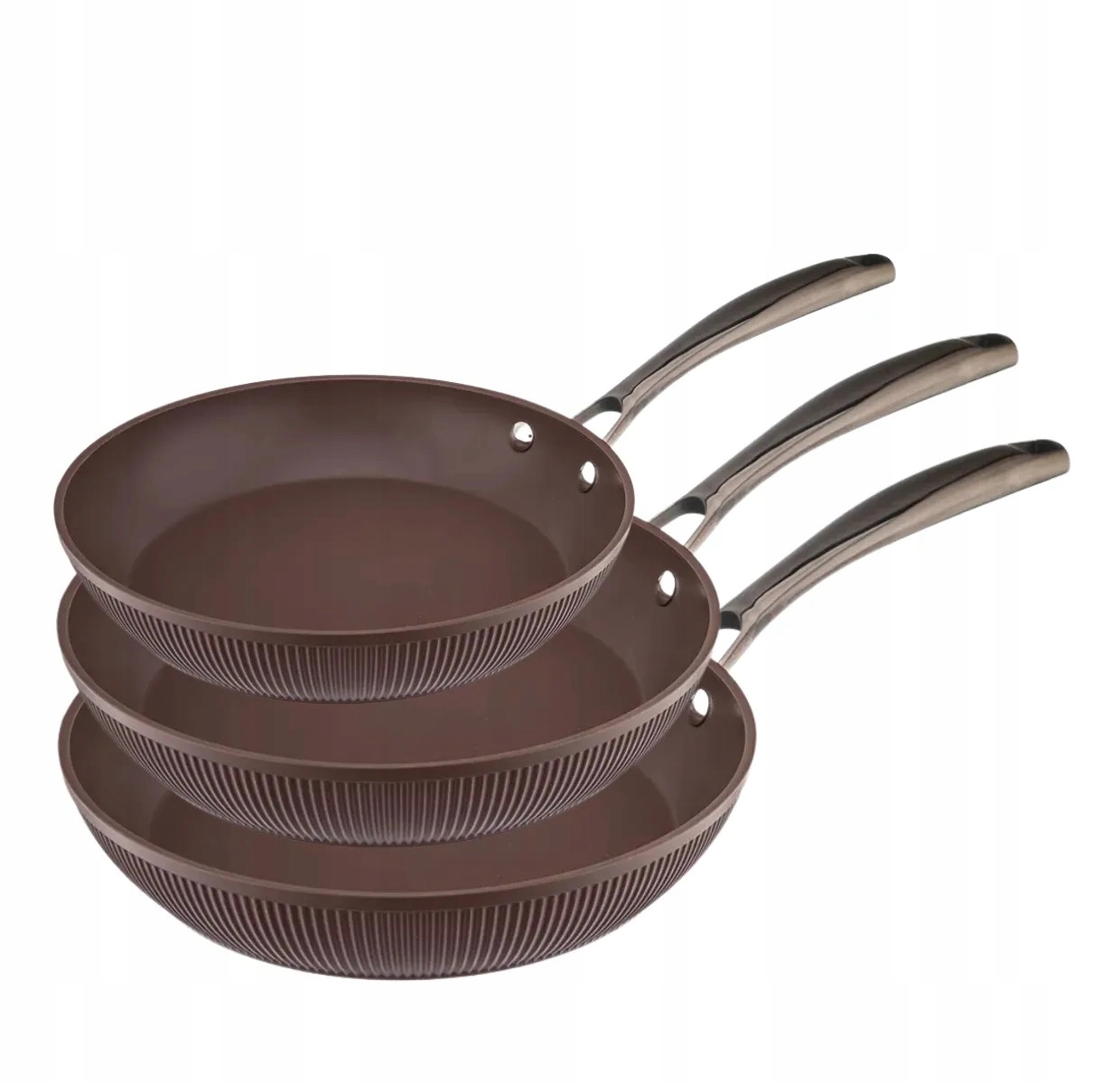 Sada Panvíc Na Indukciu Plynu 20 24 28 3 El. Non-stick Hliník Stripes
