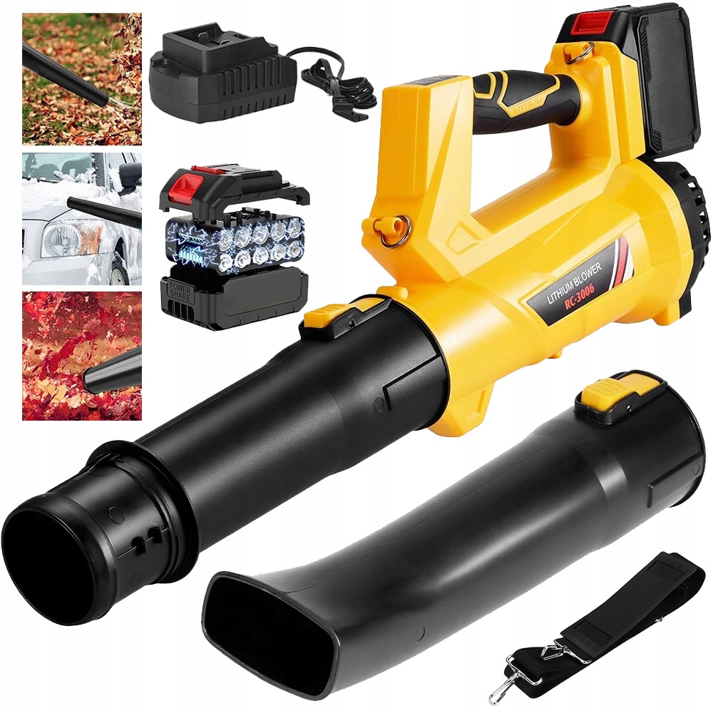 Elektrické Dmychadlo 400W 3V1 Vysavač Zahradní Drtič Listí