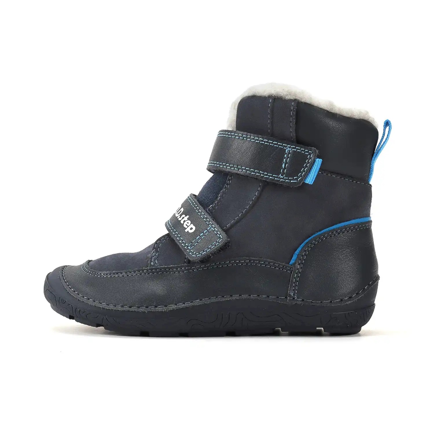 Buty zimowe barefoot D.D. Step W116-62185AW Royal Blue naturalna wełna 31
