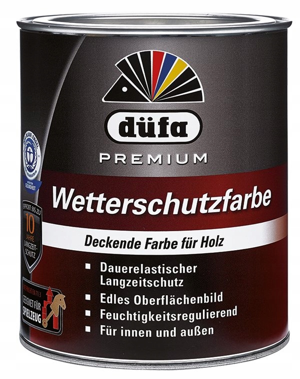 FARBA DUFA PREMIUM WETTERSCHUTZFARBE BIAŁA 0,75L