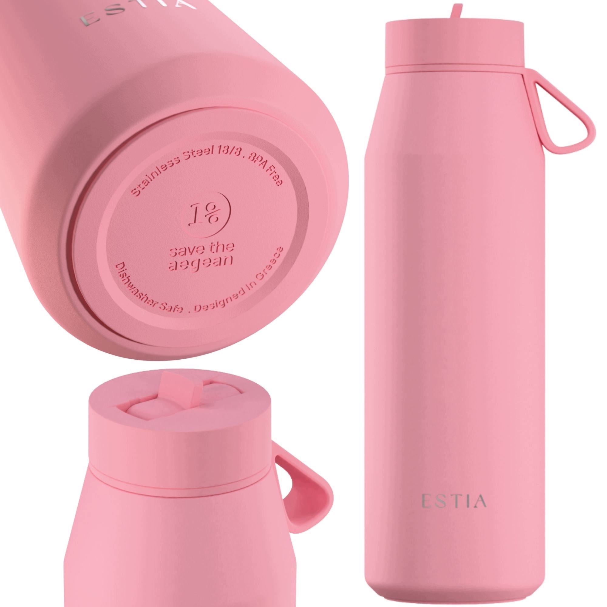 Termohrnek 800 ml Vzduchotěsný Láhev Na Pití na horké nápoje, růžová káva Do Práce