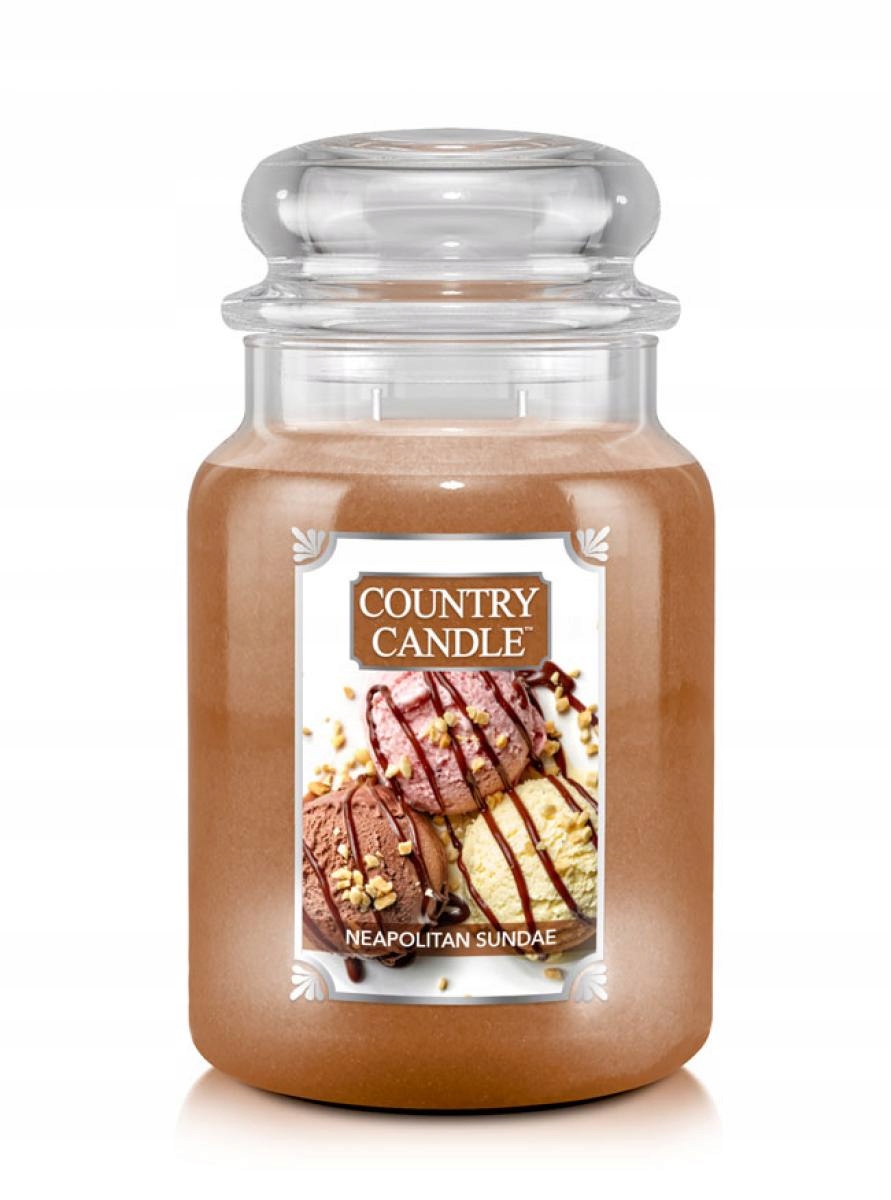 Tradiční parafínová svíčka Neapolitan Sundae Country Candle 1 ks