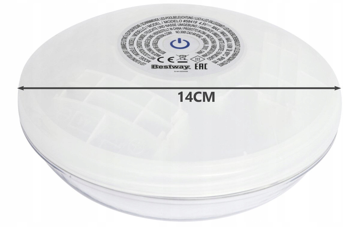 LAMPKA OŚWIETLENIE DO BASENU LED PŁYWAJĄCA BESTWAY Stan opakowania oryginalne