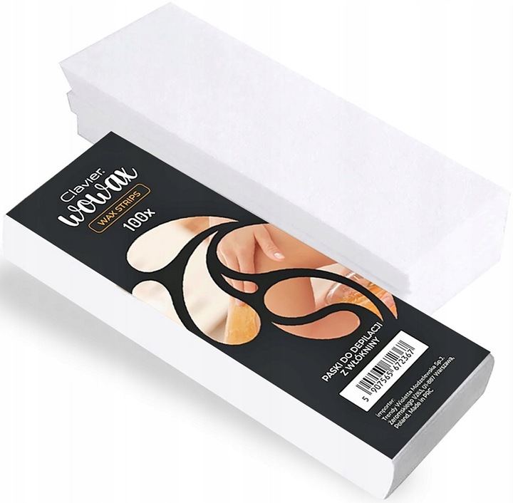 Clavier Wowax Paski Do Depilacji Wosku Flizelinowe Mocne 100 Sztuk