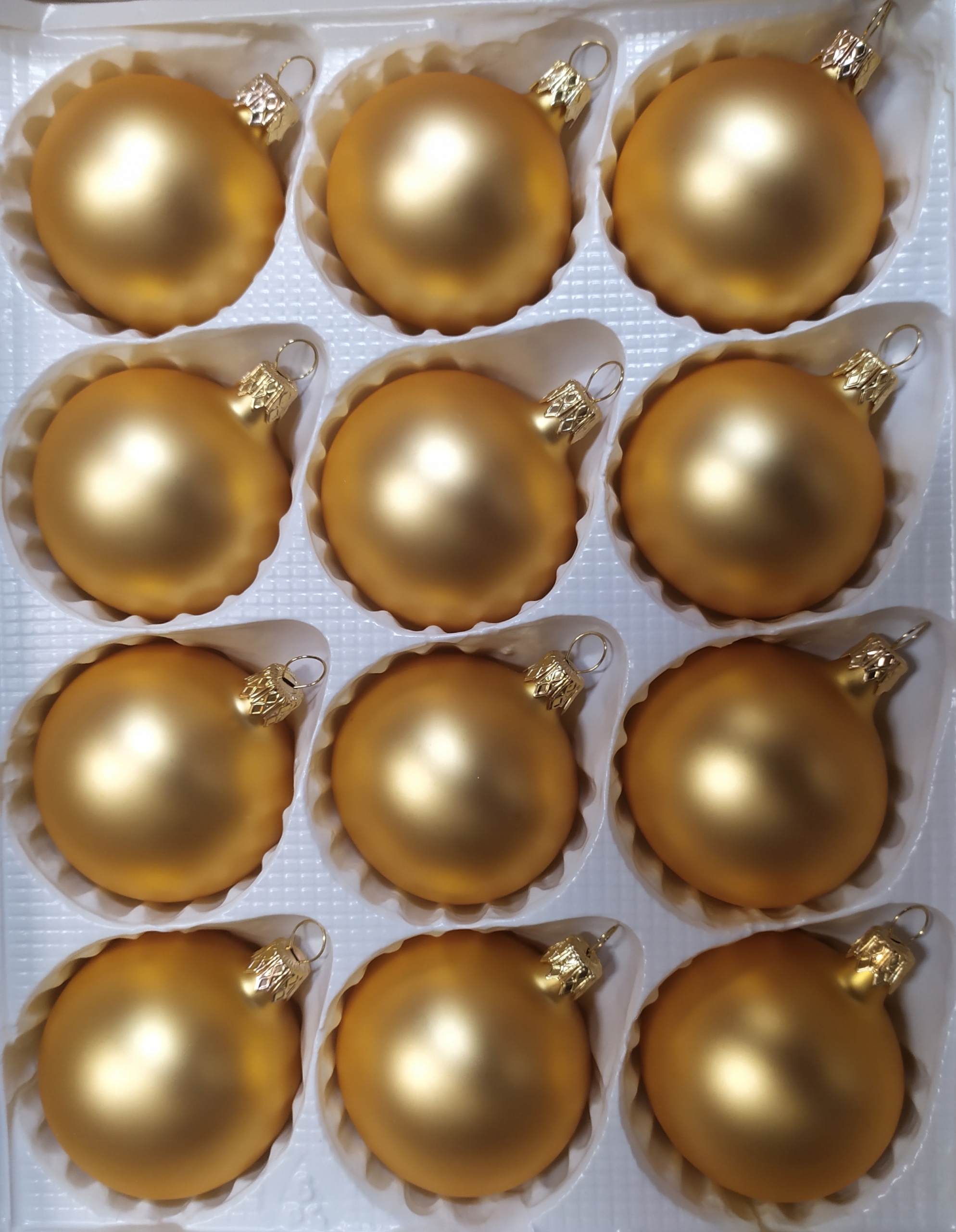 

Bombki bańki choinkowe szklane 6 cm 12 szt