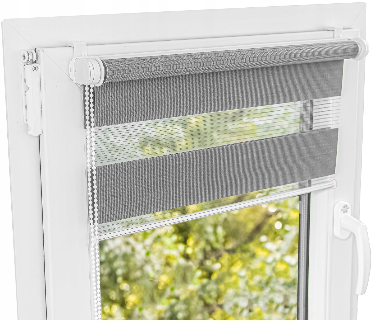 Gotowe mini rolety Dzień Noc z prowadnicami rolety wewnętrzne 40x150