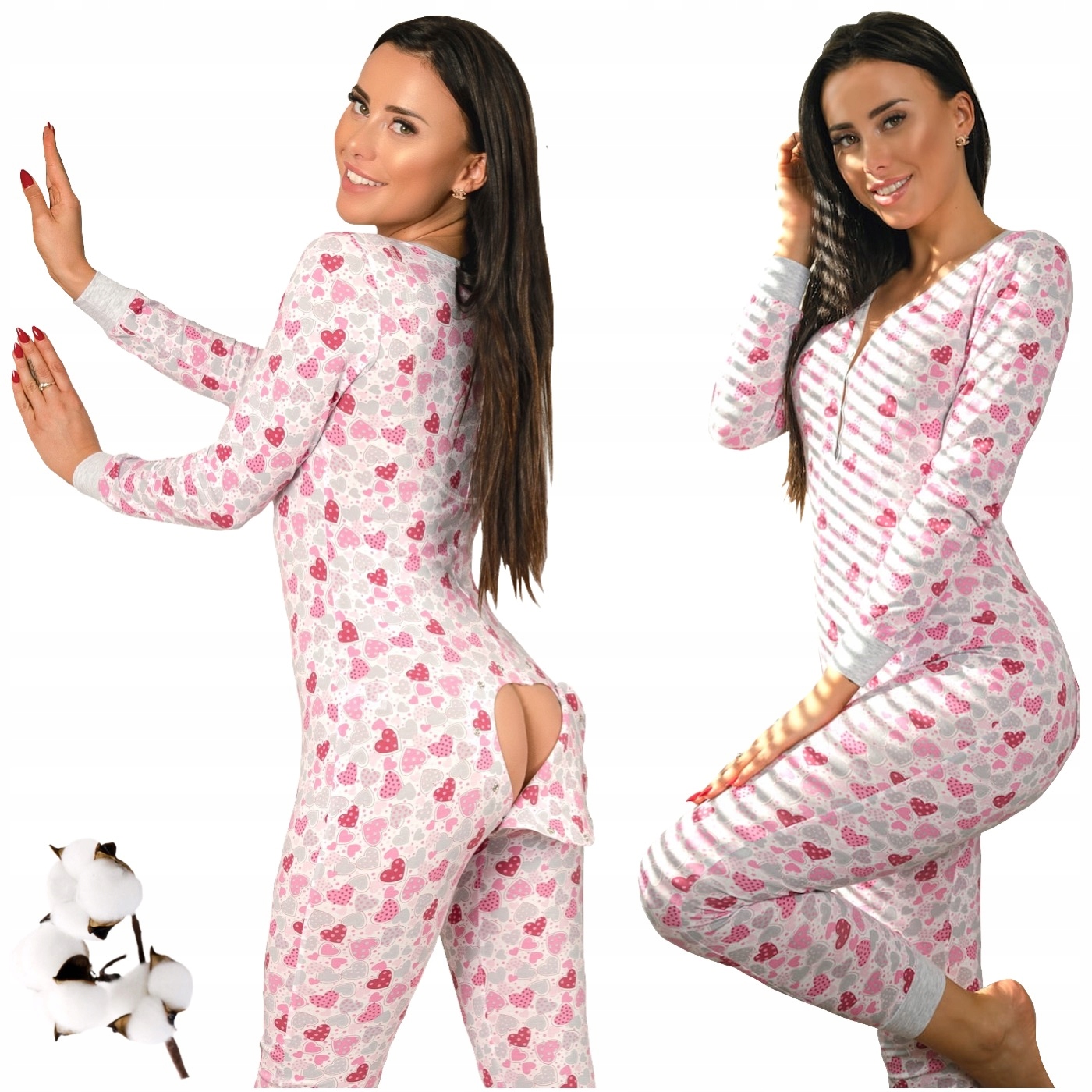 Pyžamo Kombinéza Overal Na Spaní S Klopou Sleepdo Love r.XL