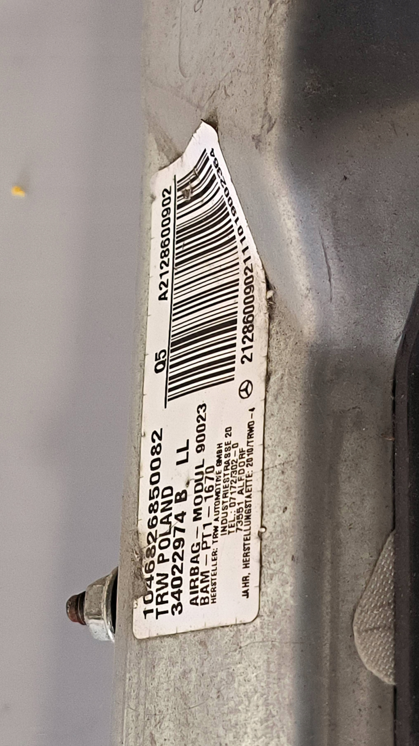 dashboard cockpit A2126B02387 Mercedes-BENZ KLASA-E W212