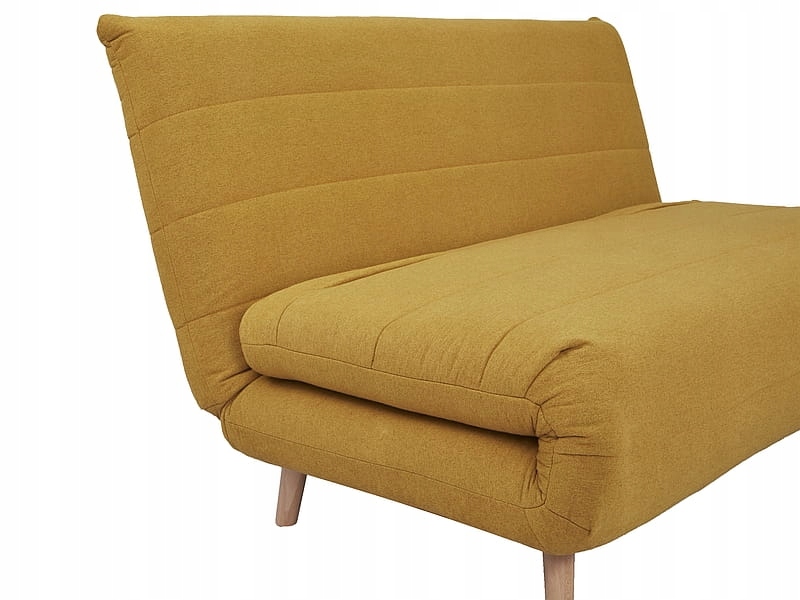Sofa rozkładana SPIKE II curry z funkcją spania Powierzchnia spania - długość (cm) 191-200 cm