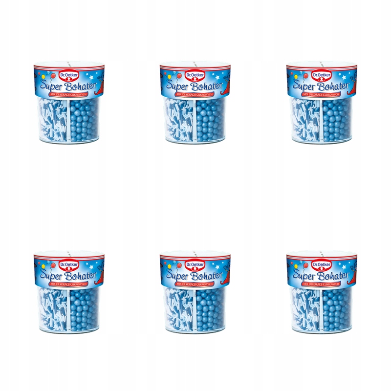 Dr. Oetker Mix cukrových dekorací Hero 76 g X6