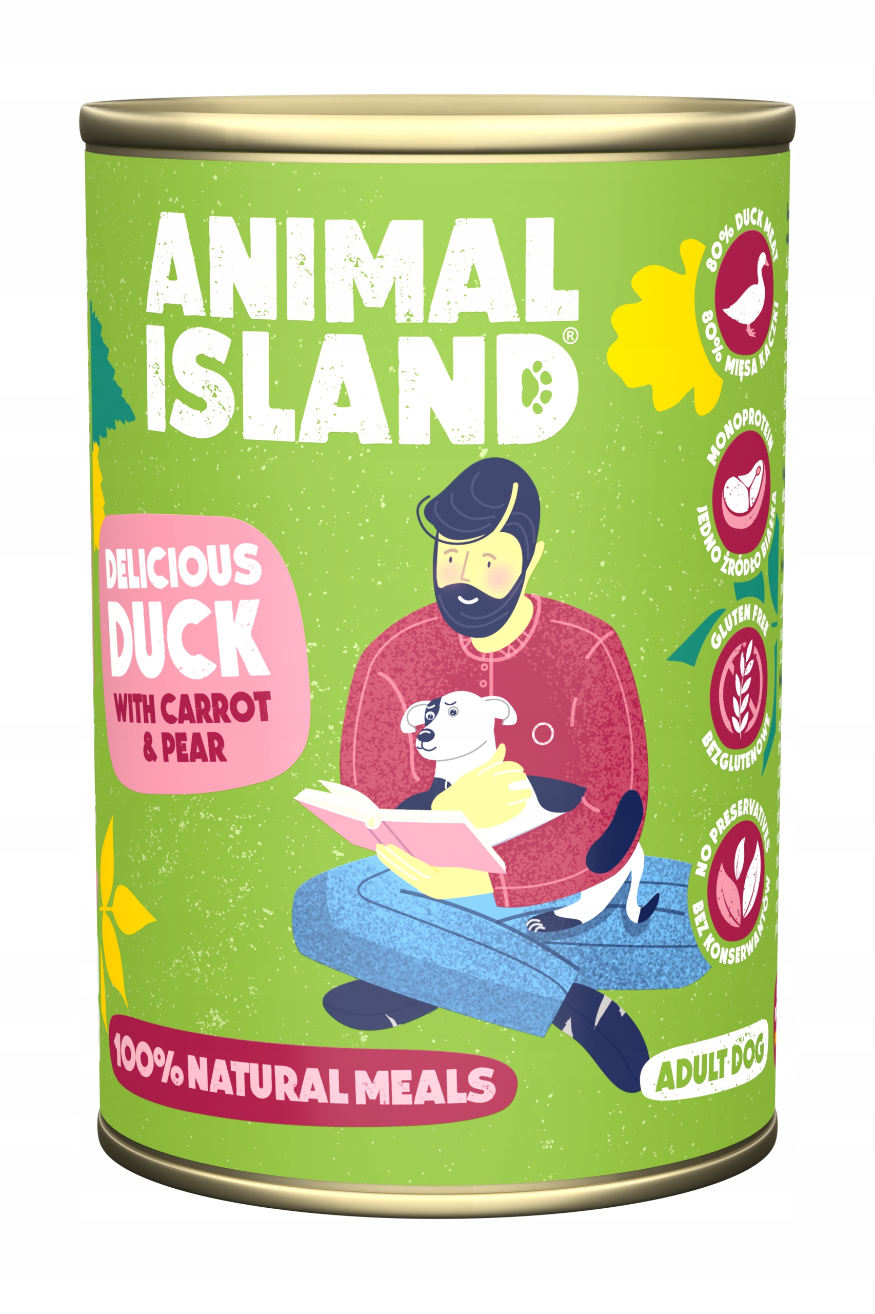 Animal Island Kachna s prosem a mrkví pes 400 g