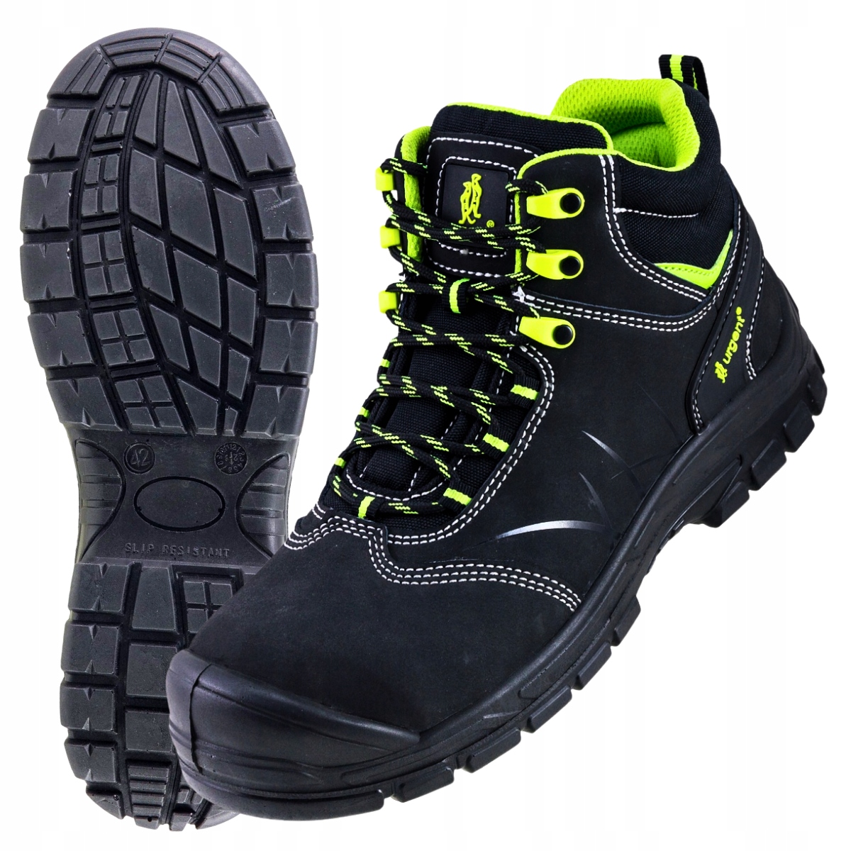 Buty robocze męskie Trzewiki robocze S1 z Noskiem Bhp skórzane Urgent r. 43