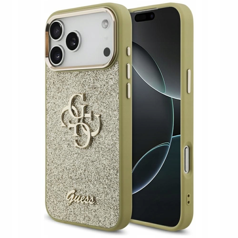 Guess Originální třpytivé pouzdro Glitter 4G pro iPhone 17 Pro Max kryt