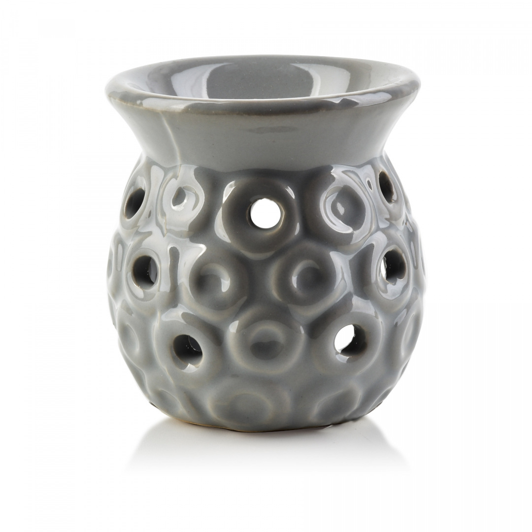 

Kominek na wosk olejek zapachowy ceramiczny szary