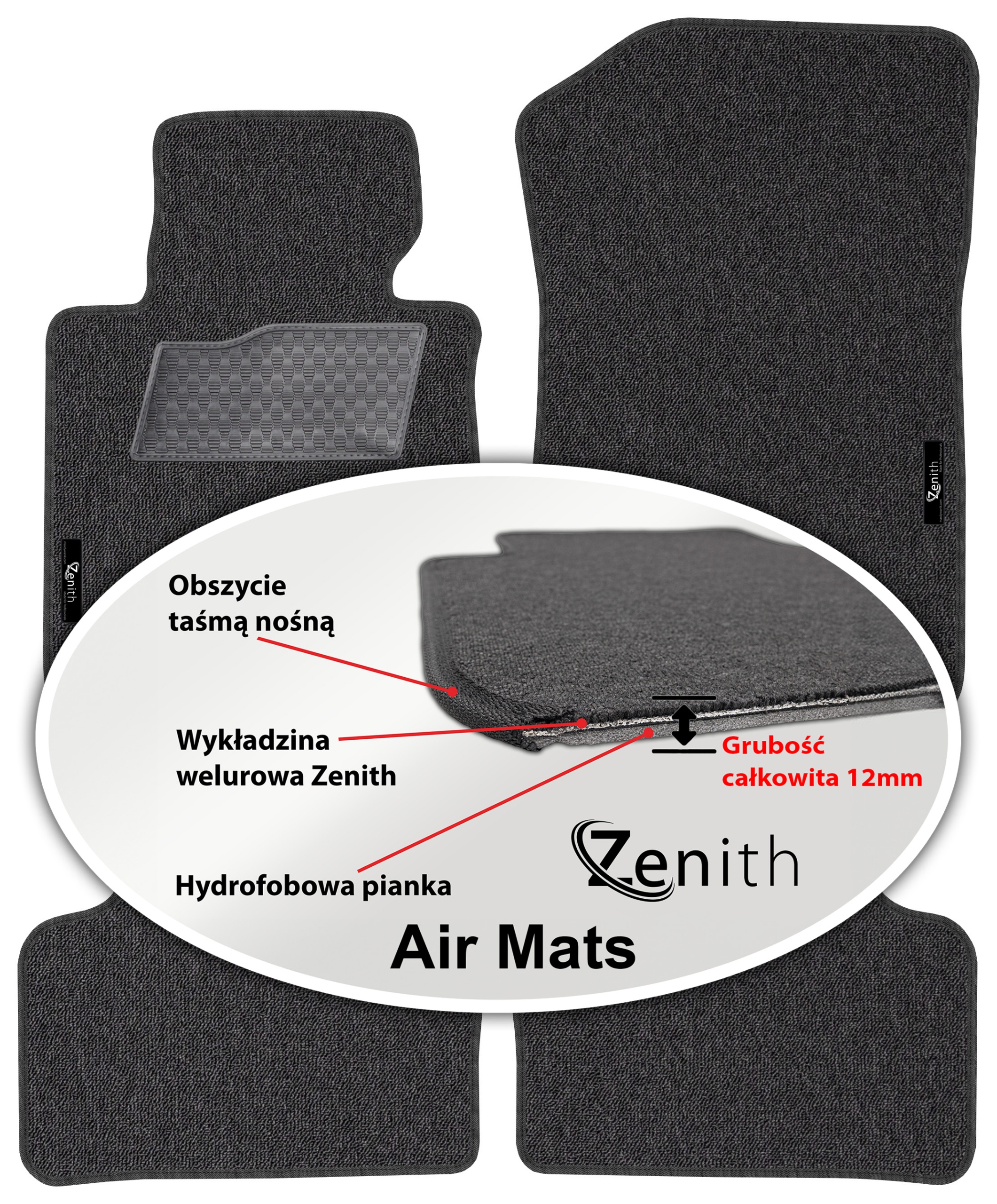 Bmw X1 E84 sDrive 2009-2015 Velúrové koberčeky do auta Zenith Air Mats