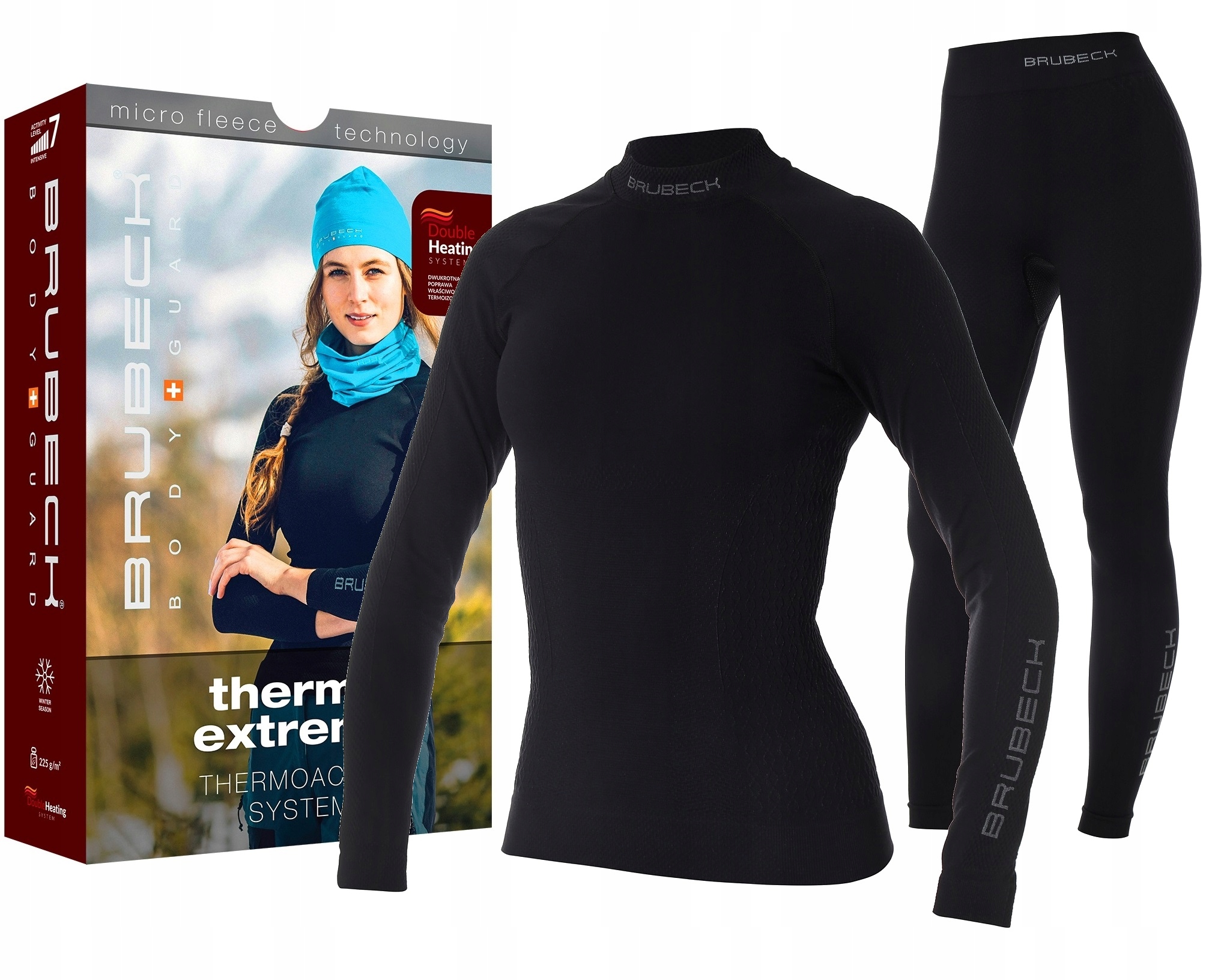 Bielizna termoaktywna Brubeck Termiczna damska odzież koszulka legginsy -XL