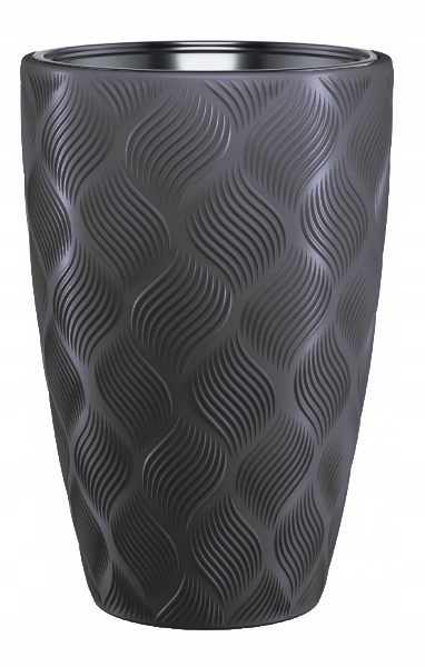 

Donica Z Wkładem Flow Slim 30 wys.48cm Antracyt