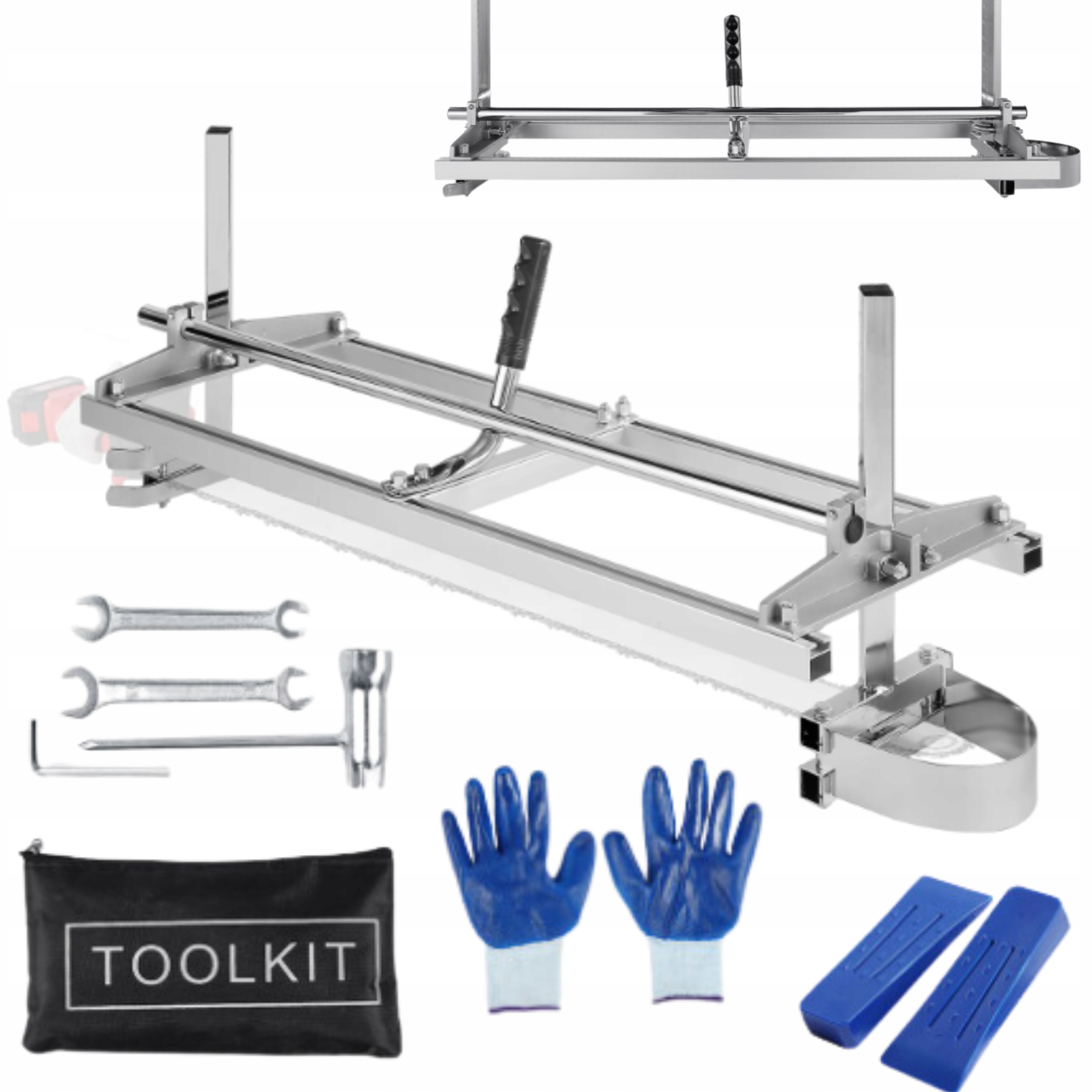 TRAK ŁAŃCUCHOWY PRZENOŚNA PIŁA ŁAŃCUCHOWA PROWADNICA NA PIŁĘ DO CIĘCIA