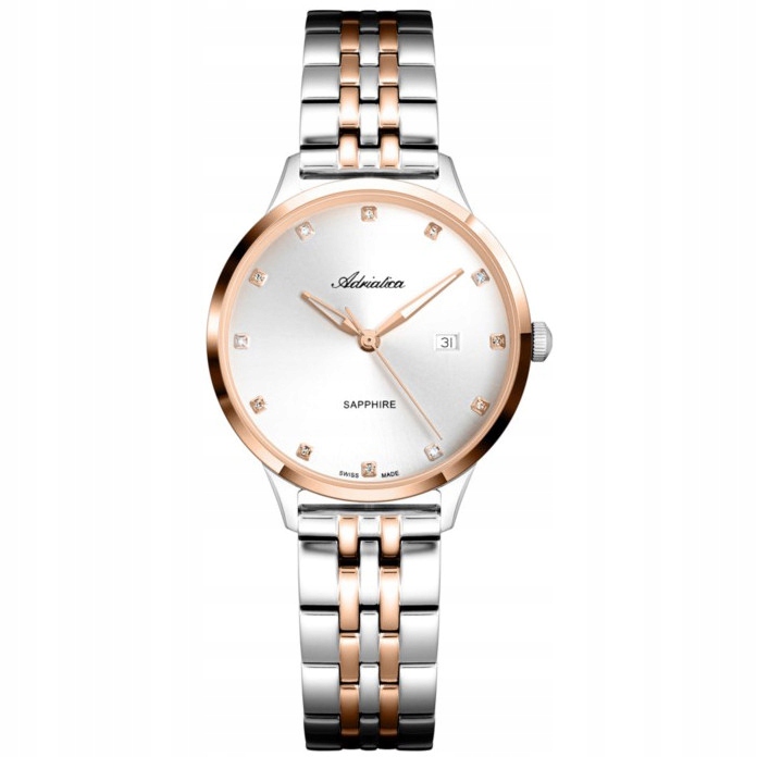 Dámské hodinky Adriatica A3831.R143Q Zirkony stříbrné
