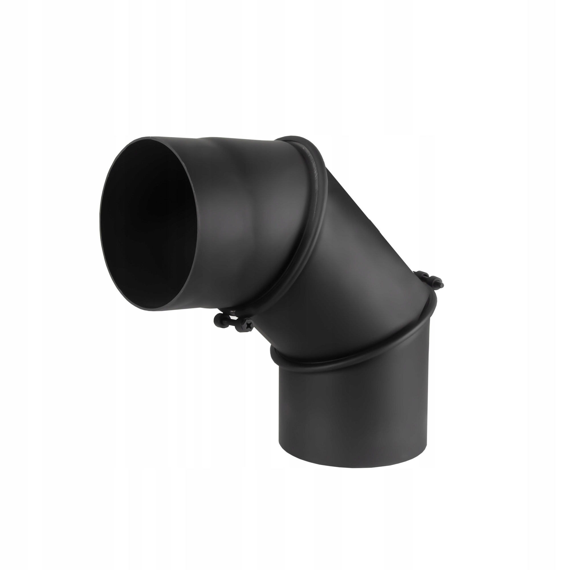 Kb nastavitelné koleno černé kouřové spalinové 2,0 mm fi 220 0-90st