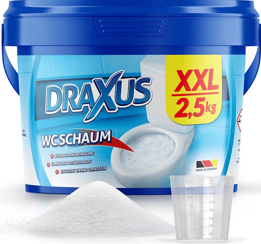 Levně Prášek Na Čištění Toalety Draxus Wc Schaum Wc 2,5 Kg 4I278