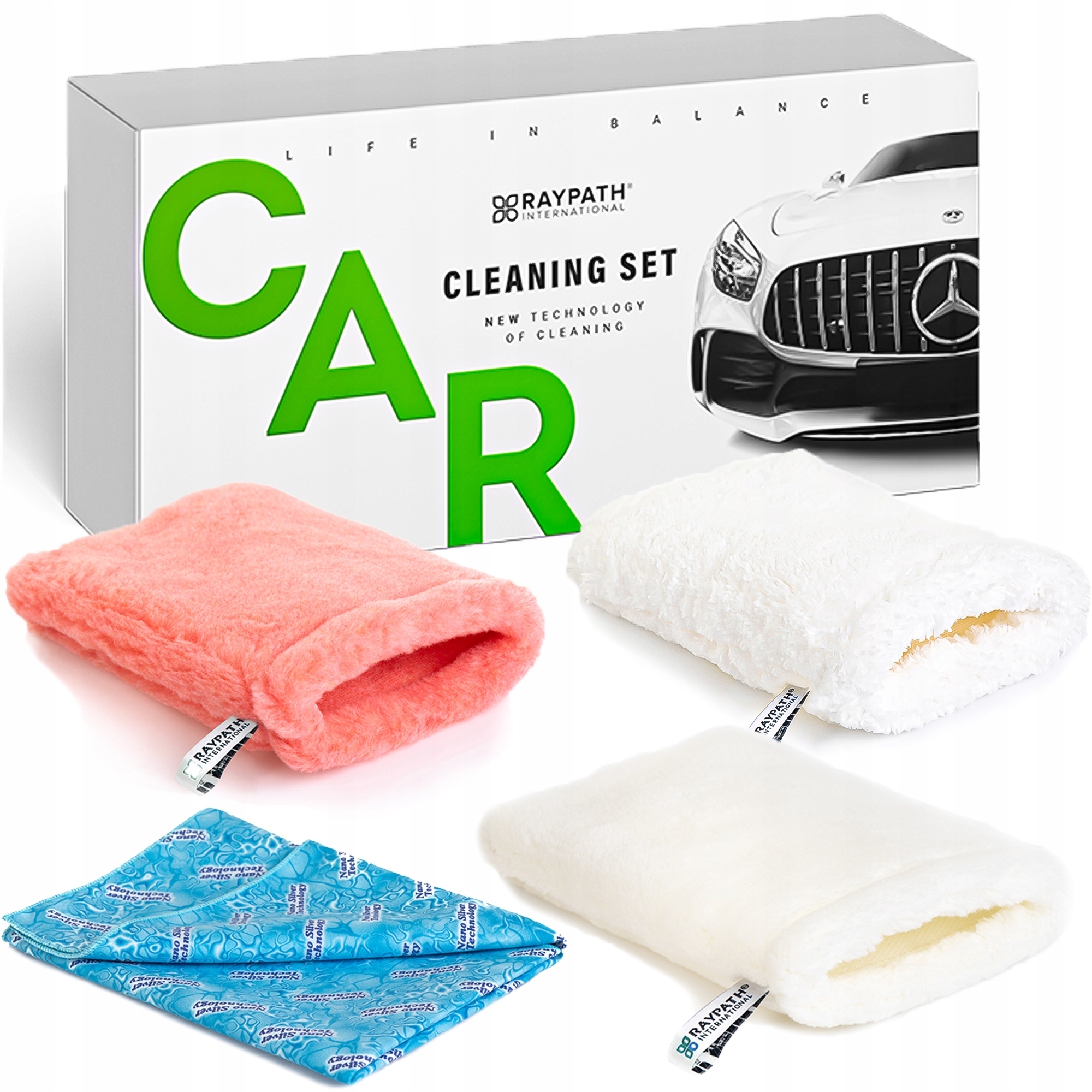 Raypath Auto Sada Súprava na čistenie auta bez chémie Eko