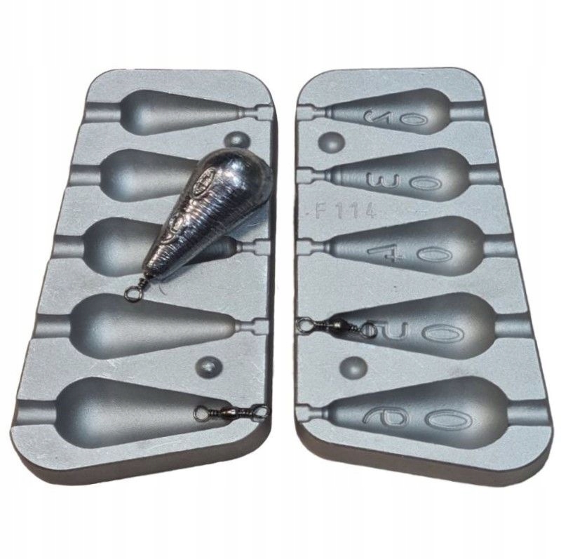 Forma wędkarska do odlewania ciężarków 20 30 40 50 60 g (F-114)