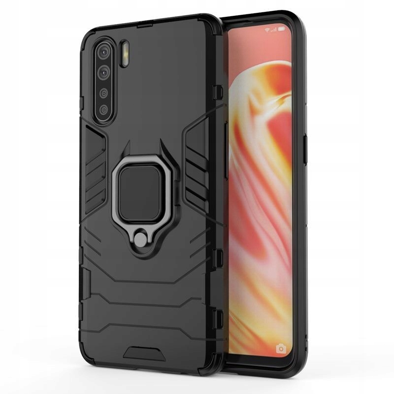 

Etui Pancerne Ring Armor do Oppo A91/Reno3 czarne