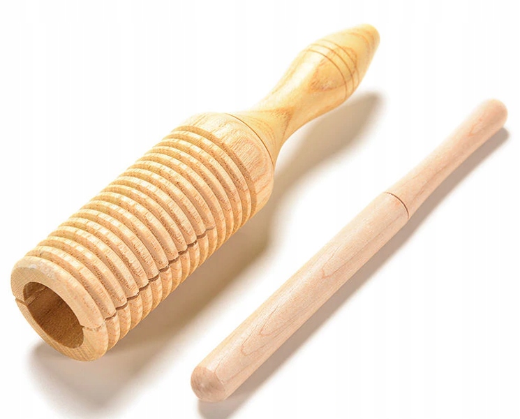 

Instrument Agogo Guiro z Pałeczką Muzyka Rytmika