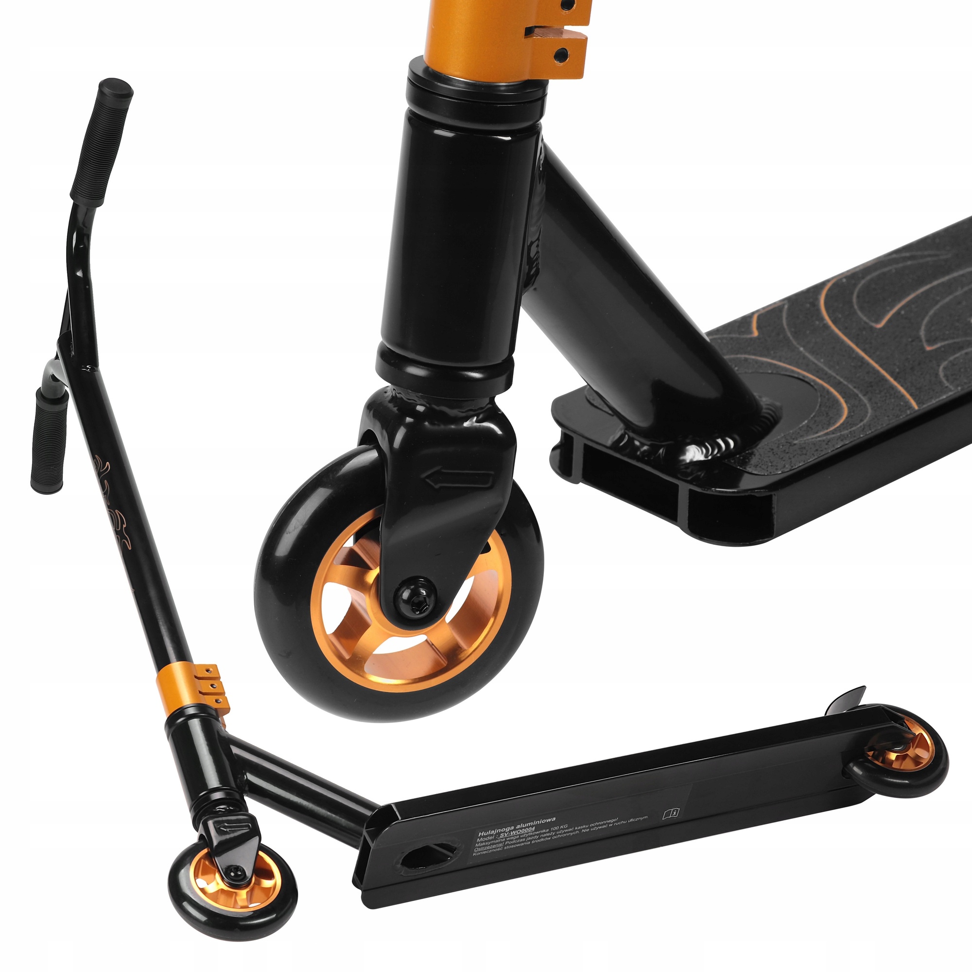

Hulajnoga Typu Stunt RS9 Czarno-zota