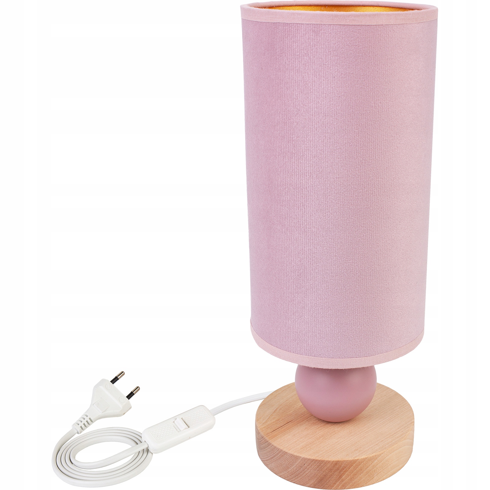 LAMPKA NOCNA PUDROWY ROZ LAMPKA STOŁOWA LED RÓŻ