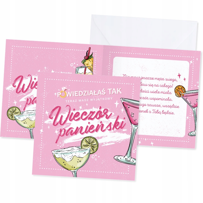 

Kartka z życzeniami na Panieński Koktajl Party