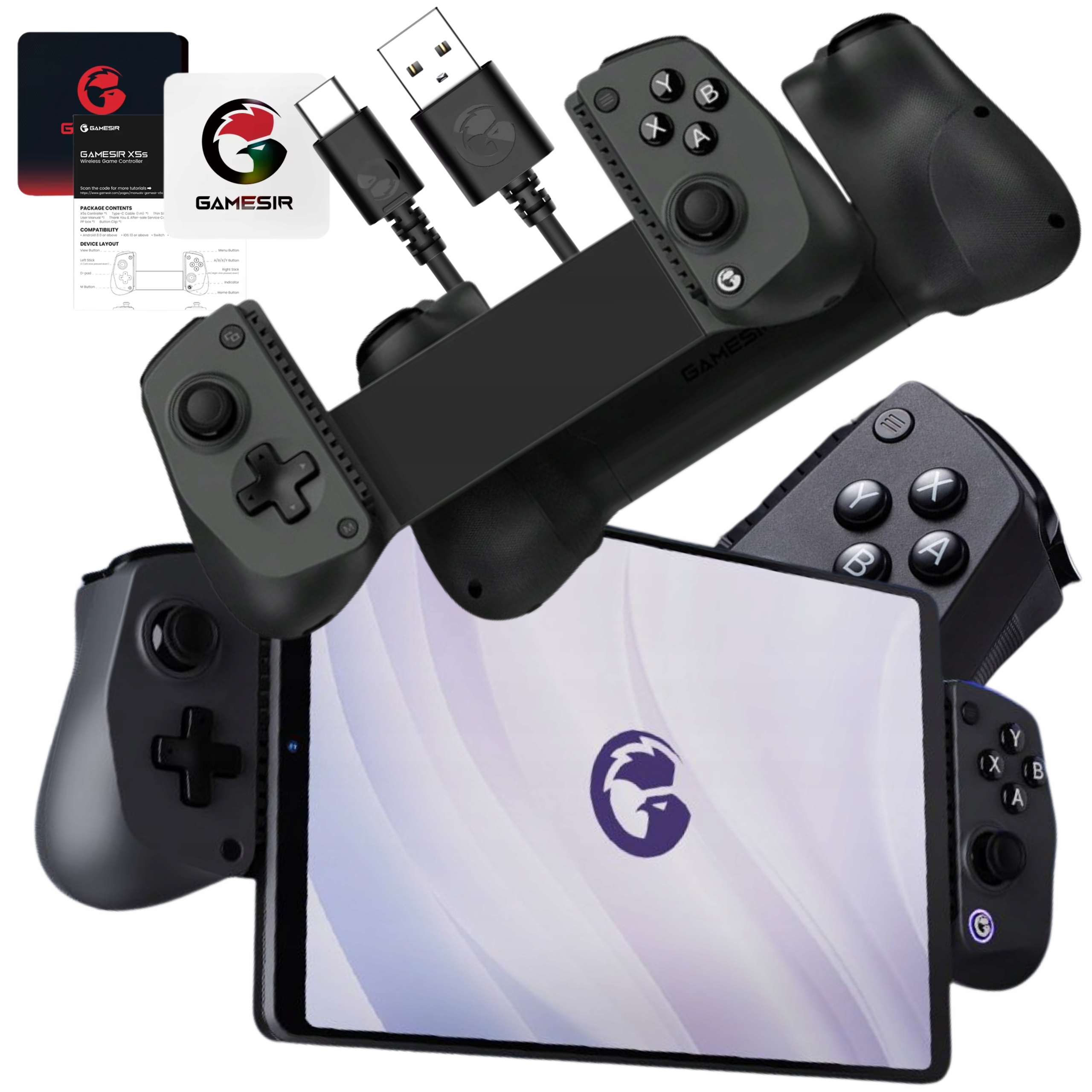 GameSir X5s Wireless Mobile Game Controller do Android, iOS Czarny