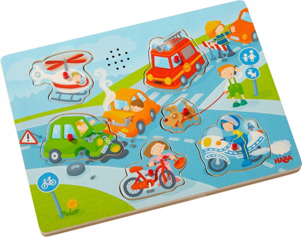 

Puzzle dźwiękowe W mieście Haba