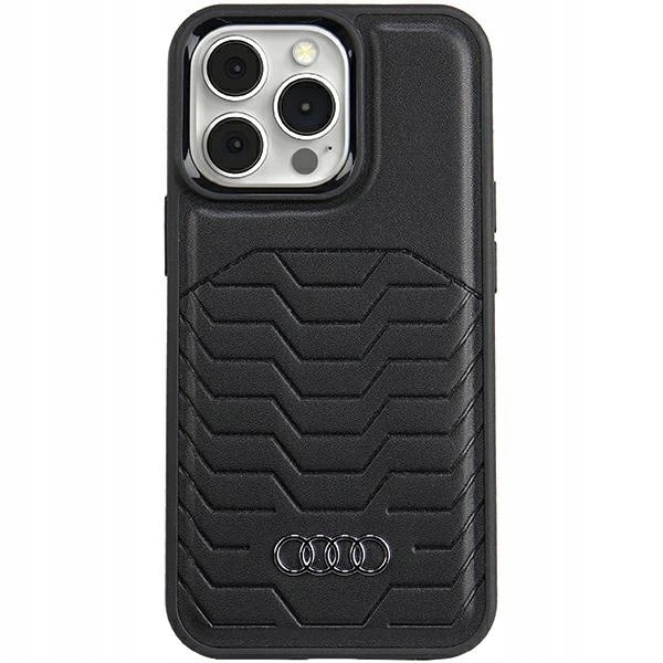 Etui Audi Synthetic Leather z MagSafe na iPhone 13 Pro 13 czarne
