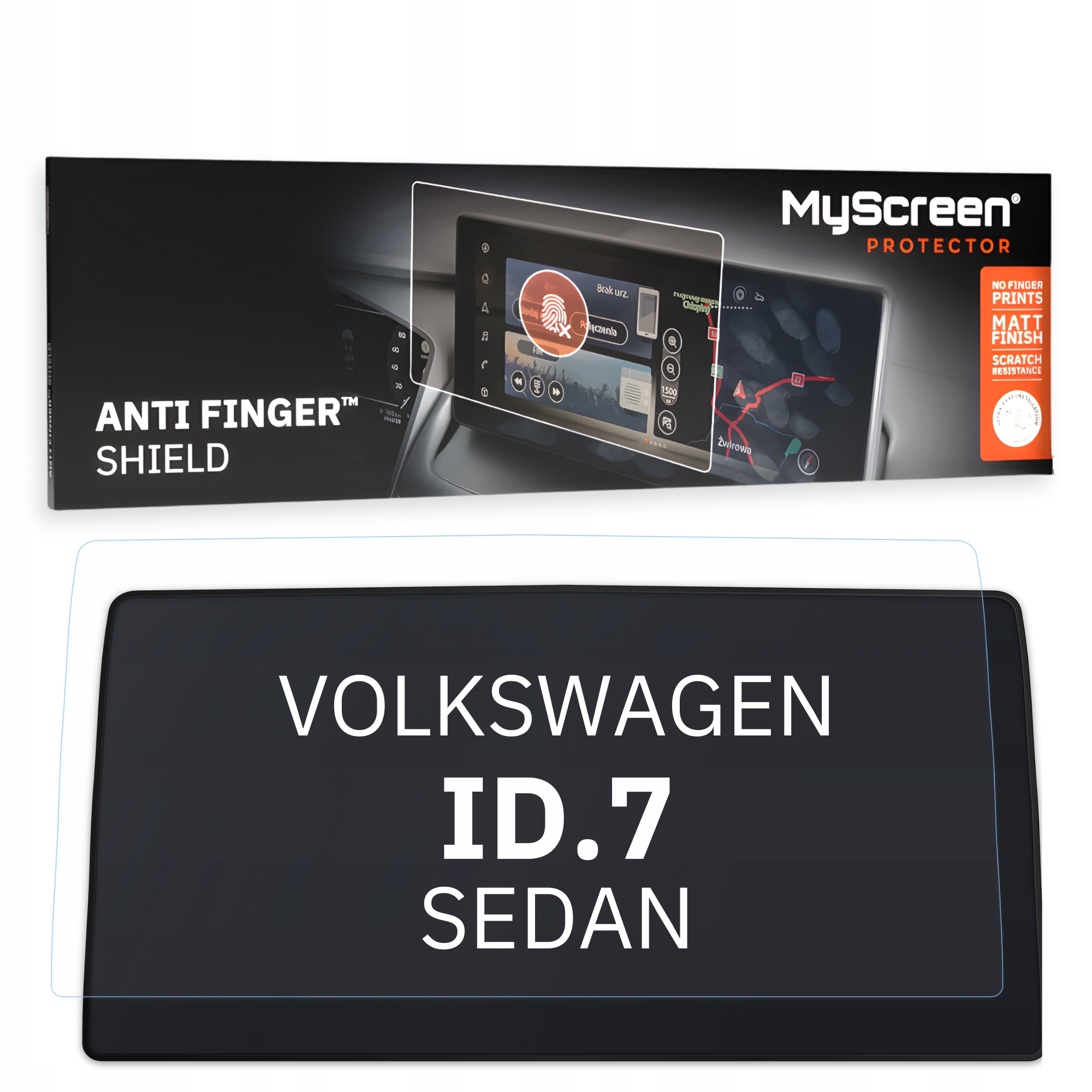 Matná fólie pro Volkswagen ID.7 Sedan 2023 12" MyScreen