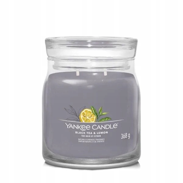 Střední svíčka Signature Black Tea & Lemon Yankee Candle