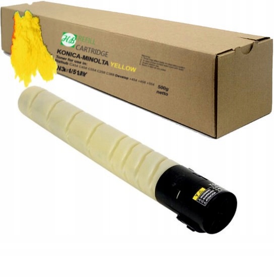 Toner pro vývoj TN514Y A9E82D0 ineo 458 558 658 originální prášek 26k