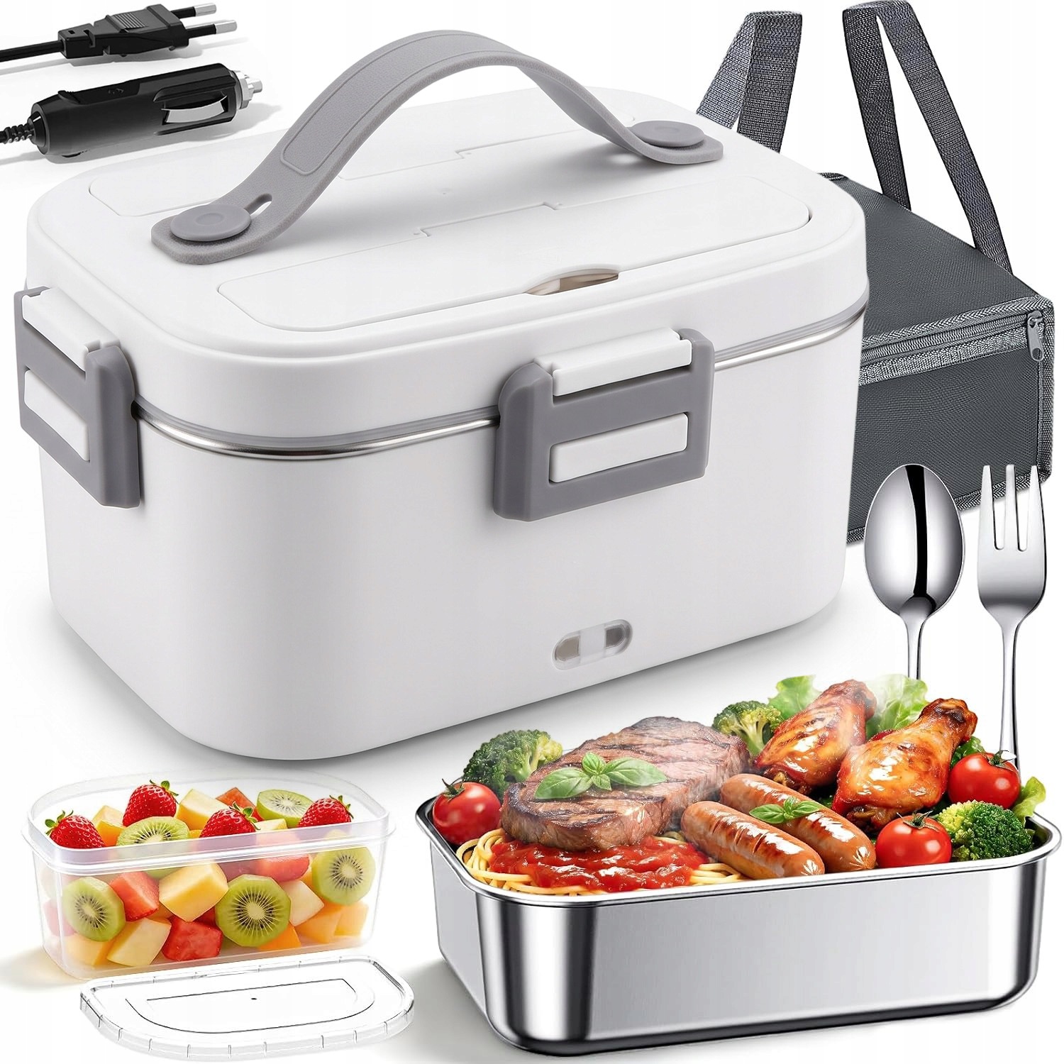 Elektrický Vyhřívaný Obědový Box, Přenosná Nádoba Na Jídlo, Oběd, 1.8 L