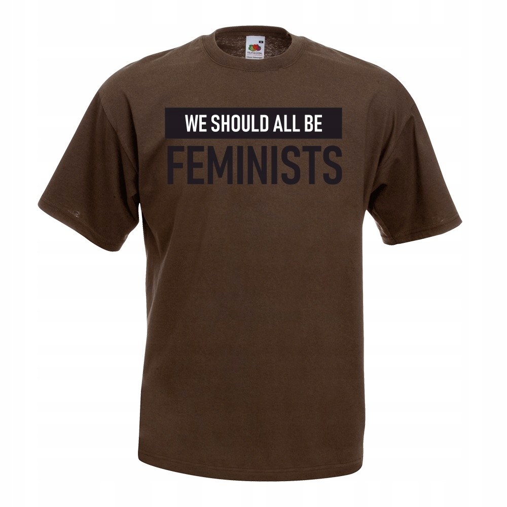 

Koszulka feminizm feministka gril M brązowa
