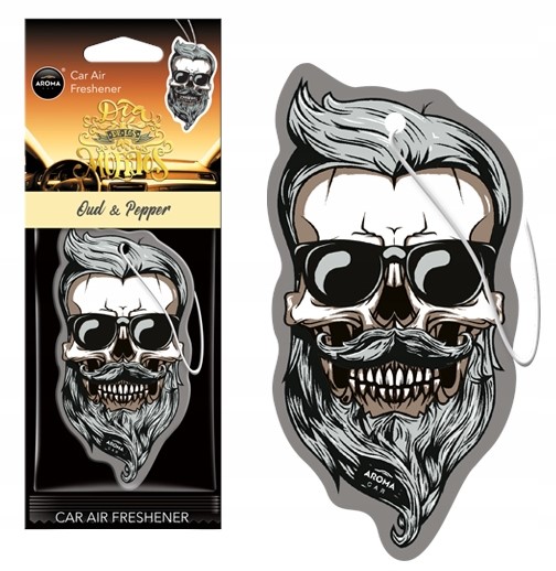 

Aroma Car Muertos Oud&pepper Skull Odświeżacz