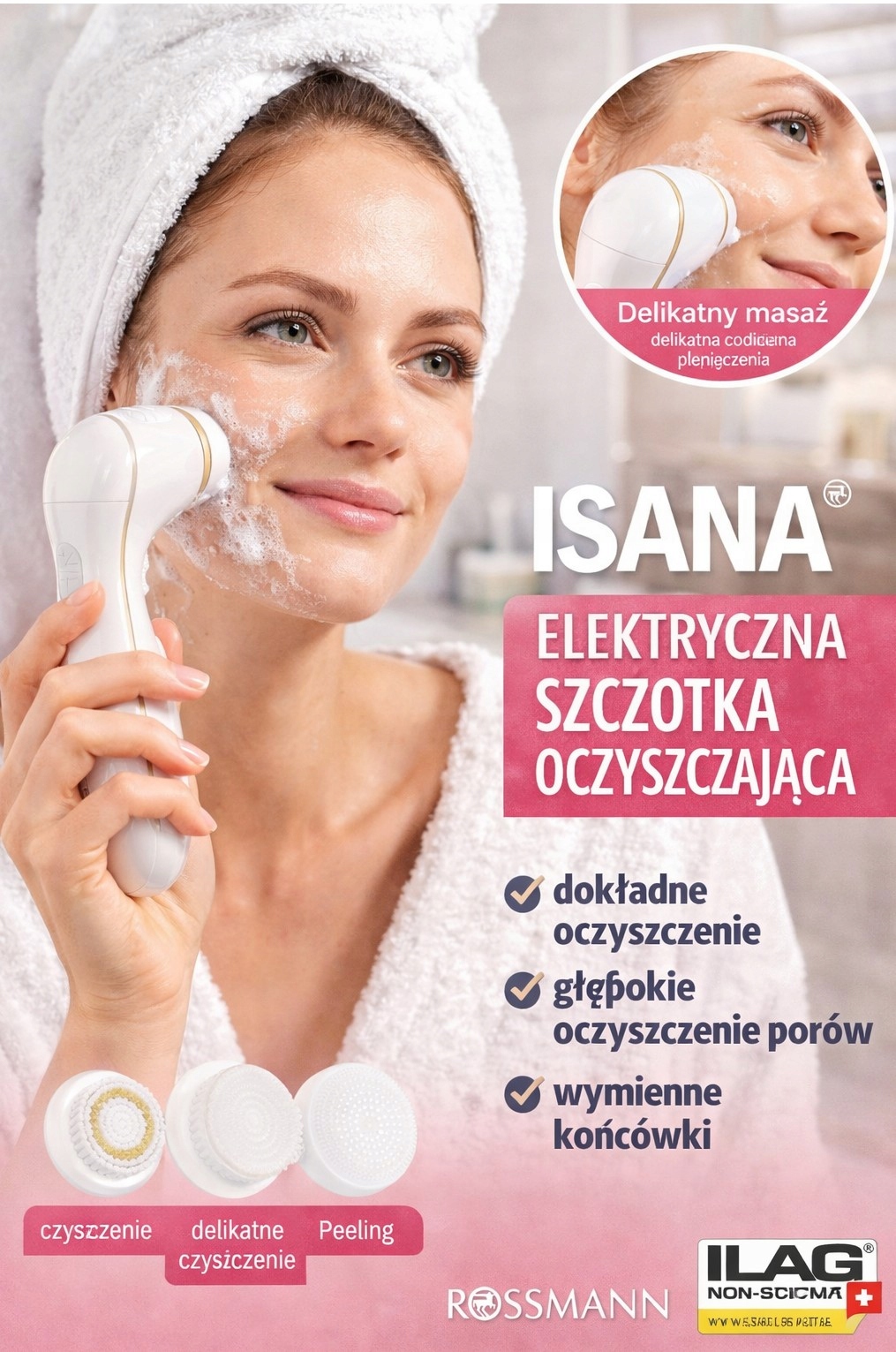 Isana Kartáček Na Čištění Obličeje 1 Ks
