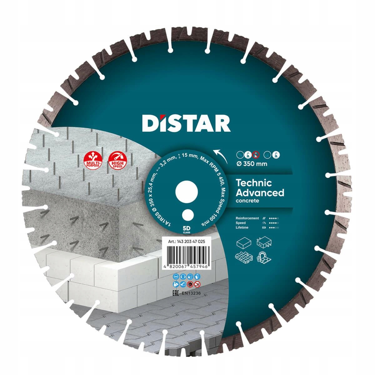 Distar Diamantový Kotouč Technic Advanced 350 x 3,5/2,5 x 25,4 mm