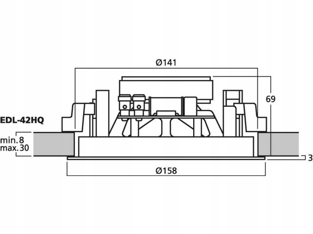 MONACOR EDL-42HQ GŁOŚNIK SUFITOWY Kod producenta EDL-42HQ