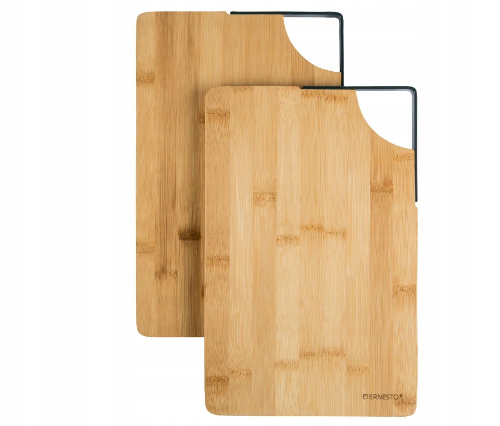 

Ernesto 2x Deska bambusowa z uchwytem do krojenia