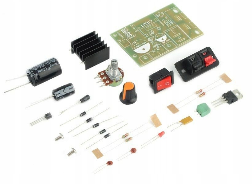 

Zasilacz regulowany LM317 napięcie wyj: 1,25V-30V