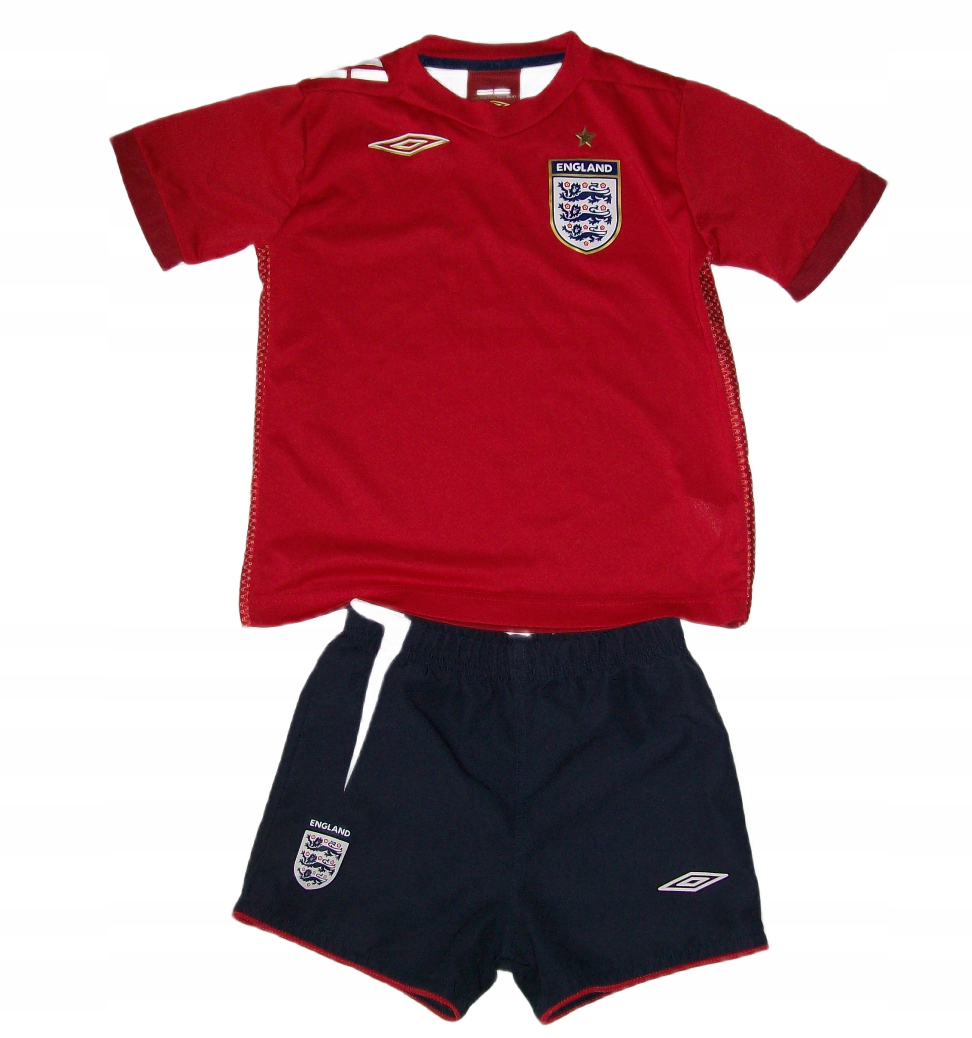 KOMPLET UMBRO ANGLIA KOSZULKA SPODENKI 110 CM.